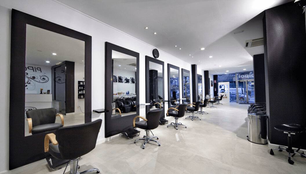 Vista global del salón de peluquería