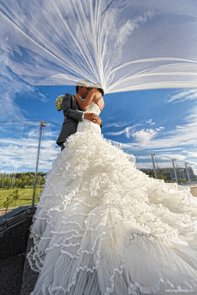 Reportaje fotogŕafico de bodas